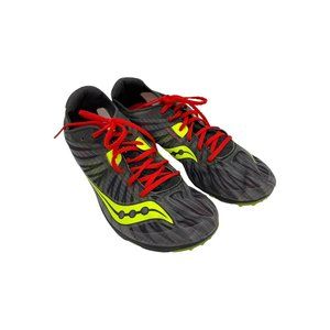 Saucony Men's Cerrera XC Track Running Shoes Size 7.5 S29003-2 Gray Ylw Red